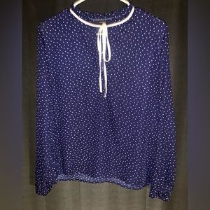 Blue Dot Forever 21 Blouse
